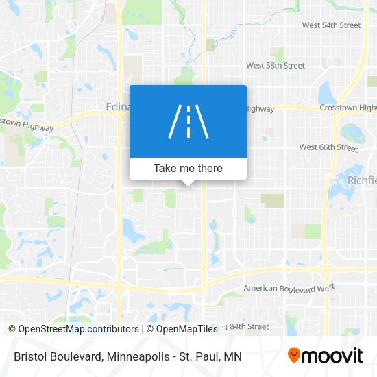 Bristol Boulevard map