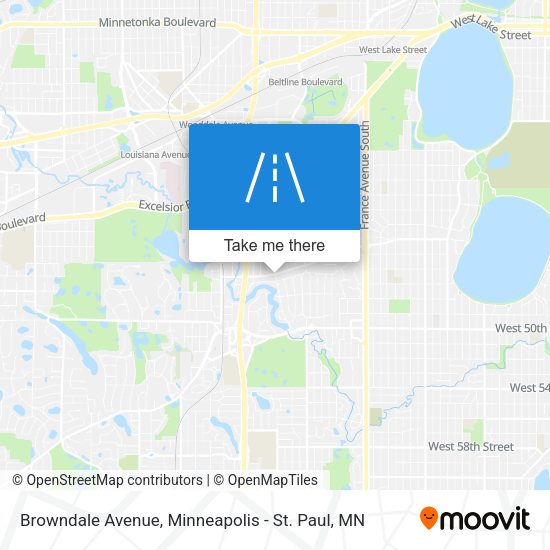 Browndale Avenue map