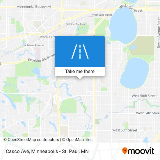 Casco Ave map