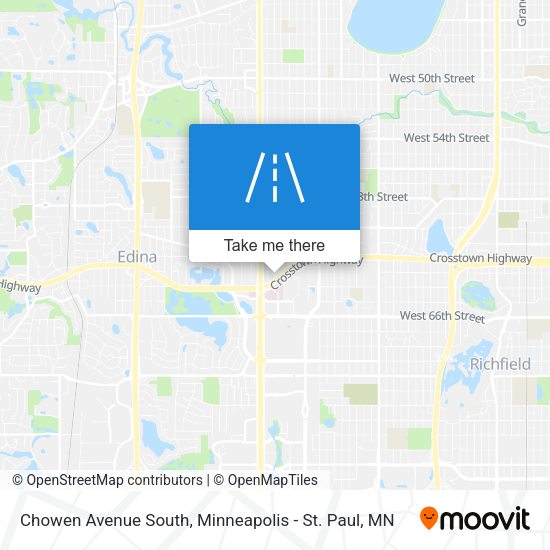 Chowen Avenue South map