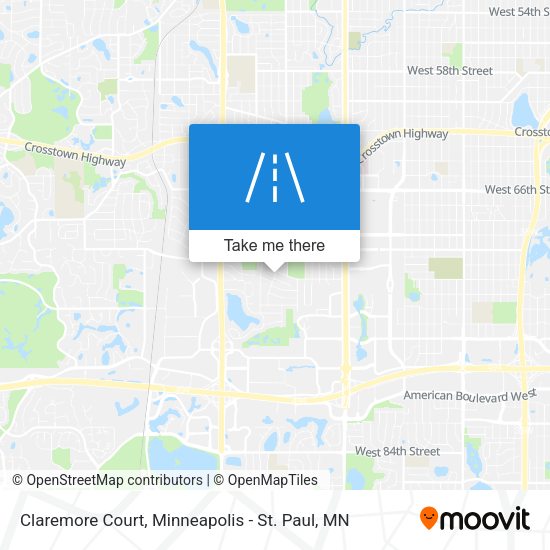 Claremore Court map