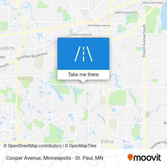 Mapa de Cooper Avenue