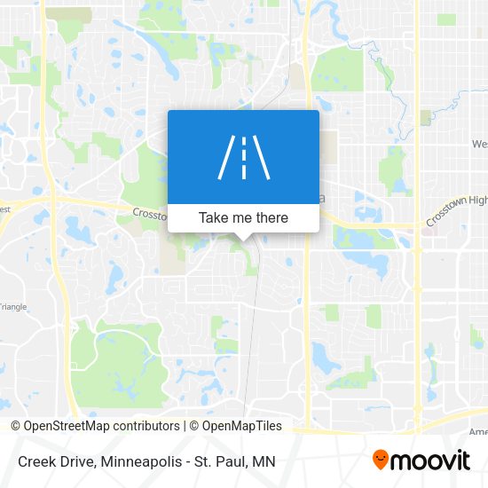 Creek Drive map