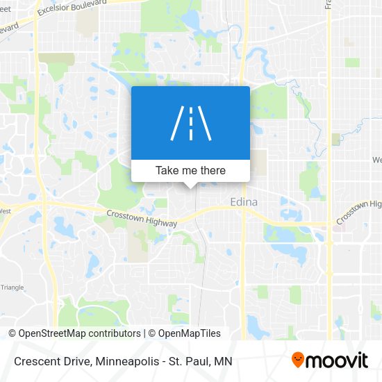 Crescent Drive map