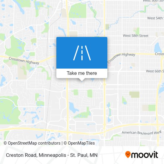 Mapa de Creston Road