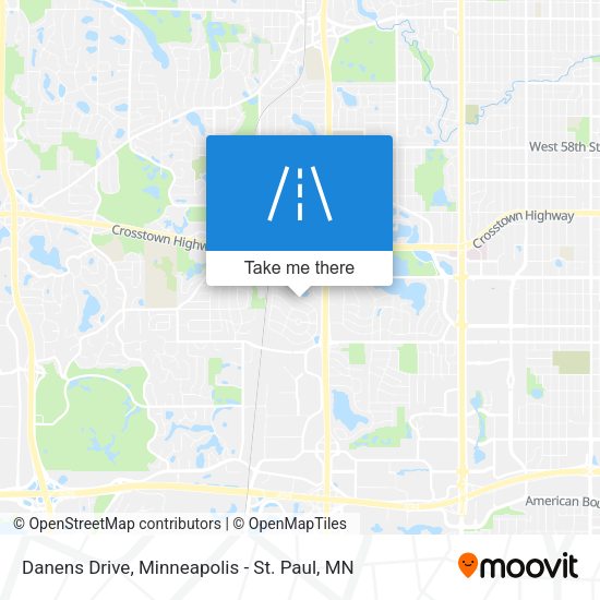 Danens Drive map