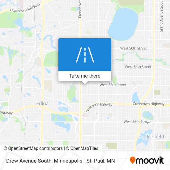 Mapa de Drew Avenue South