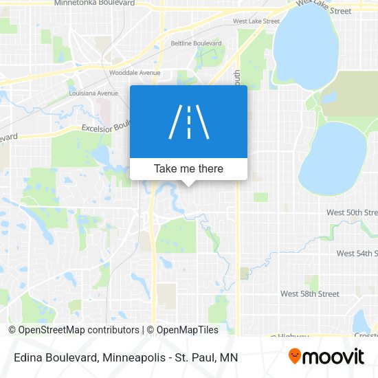 Edina Boulevard map