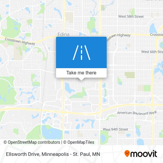 Ellsworth Drive map