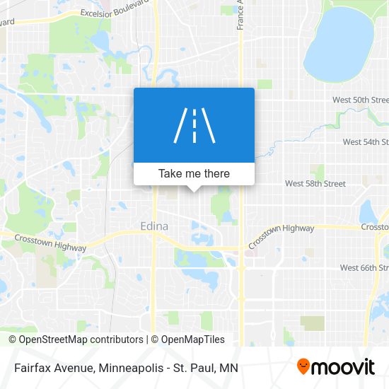 Fairfax Avenue map