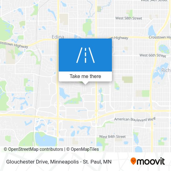 Mapa de Glouchester Drive