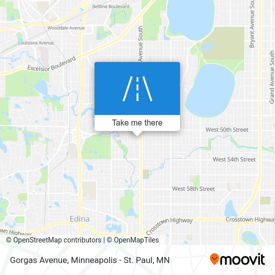 Gorgas Avenue map