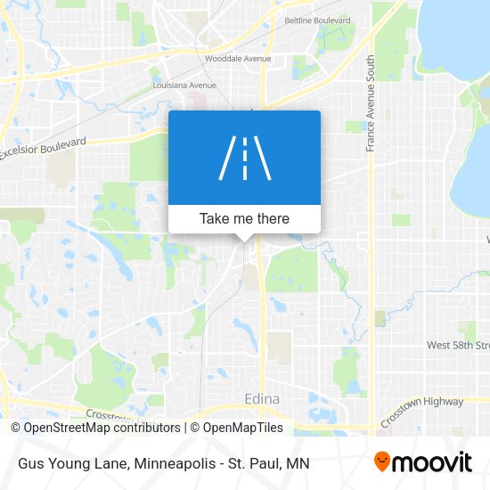 Gus Young Lane map