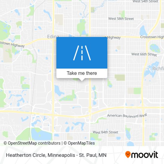 Mapa de Heatherton Circle