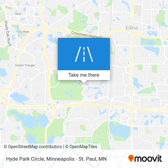 Hyde Park Circle map