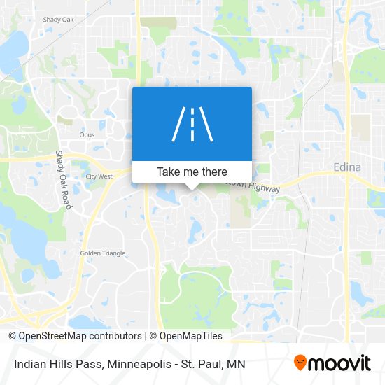 Indian Hills Pass map
