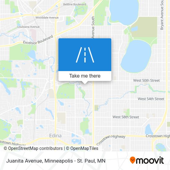 Juanita Avenue map