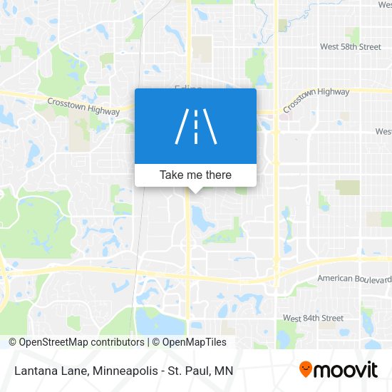 Lantana Lane map