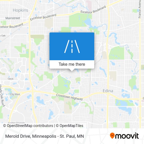 Merold Drive map