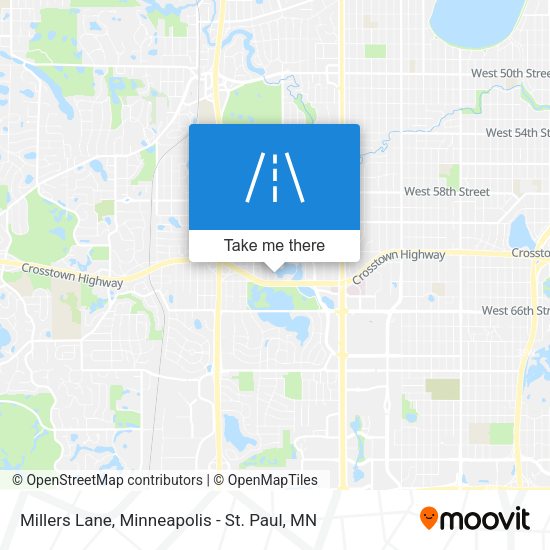 Millers Lane map