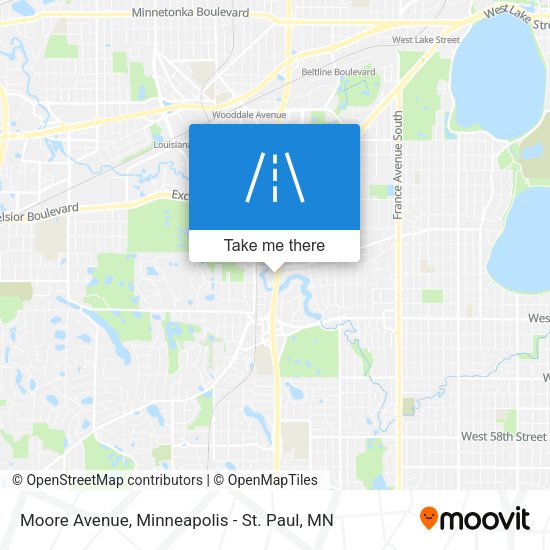 Mapa de Moore Avenue