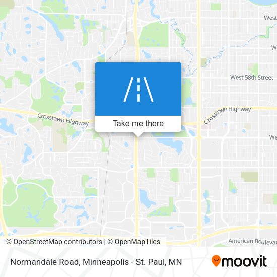 Normandale Road map