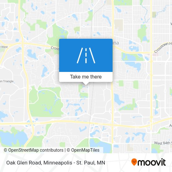Oak Glen Road map