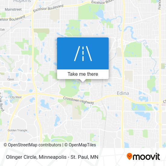 Olinger Circle map