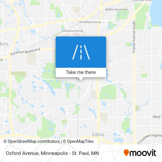 Oxford Avenue map