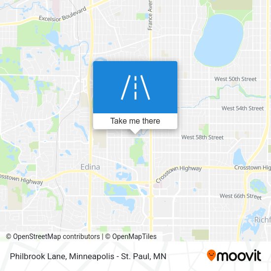 Philbrook Lane map