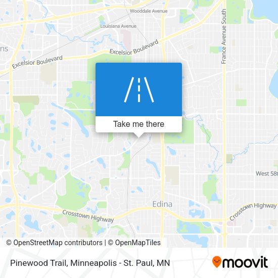 Pinewood Trail map