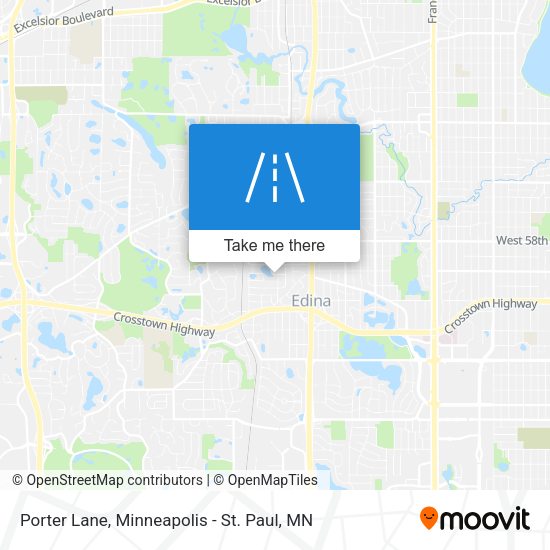 Porter Lane map