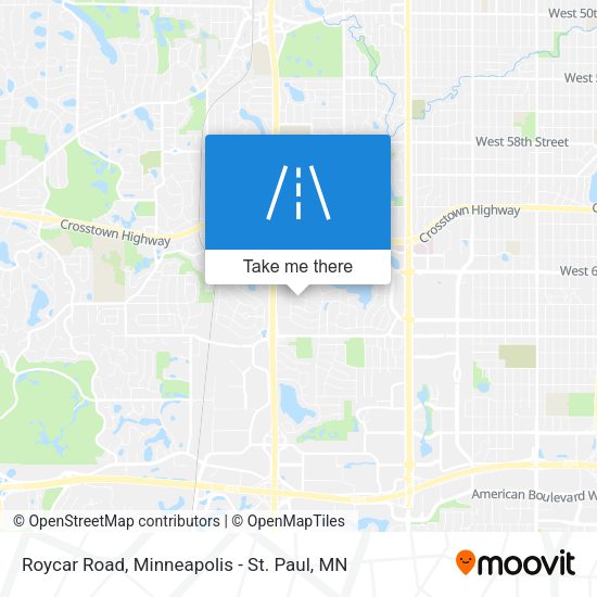 Mapa de Roycar Road