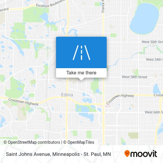 Mapa de Saint Johns Avenue