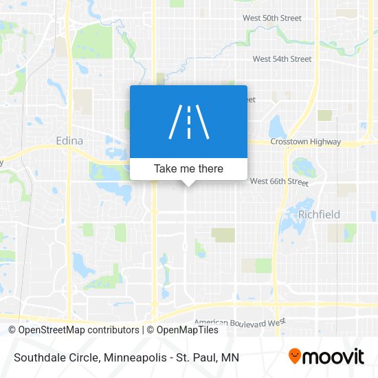 Southdale Circle map