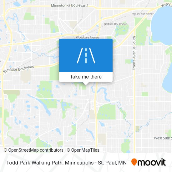 Mapa de Todd Park Walking Path
