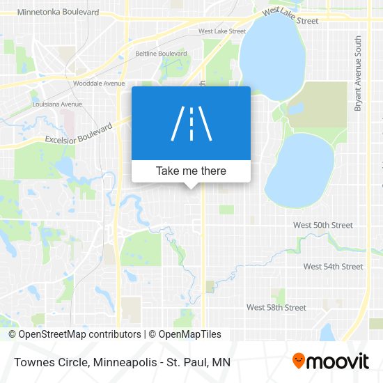 Townes Circle map