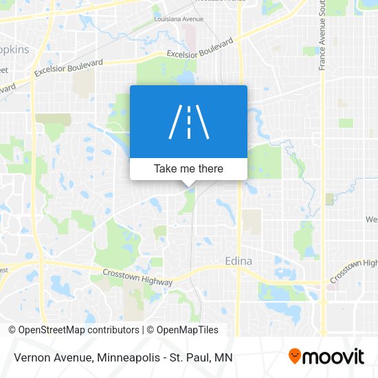 Mapa de Vernon Avenue