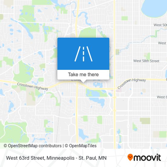 Mapa de West 63rd Street