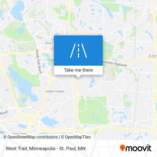West Trail map