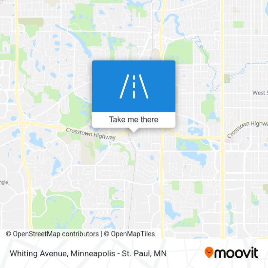 Whiting Avenue map