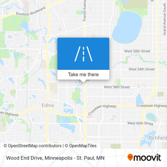 Wood End Drive map