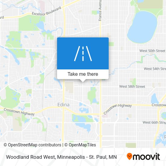 Mapa de Woodland Road West