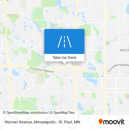Wyman Avenue map