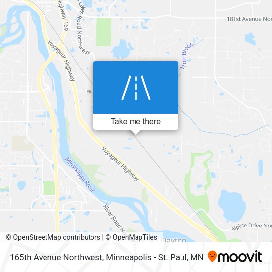 Mapa de 165th Avenue Northwest