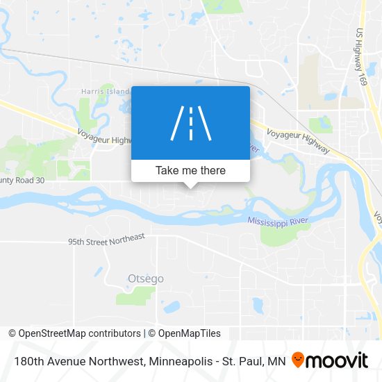 180th Avenue Northwest map