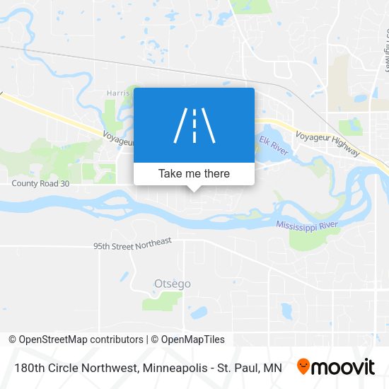 Mapa de 180th Circle Northwest