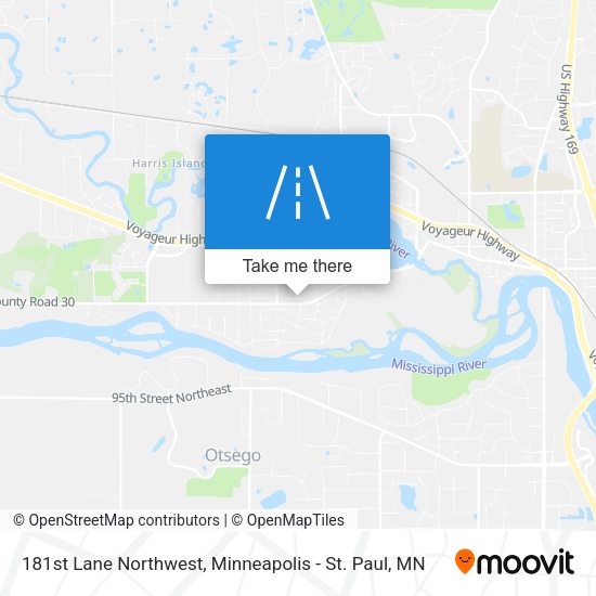181st Lane Northwest map