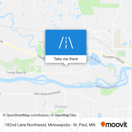 Mapa de 182nd Lane Northwest