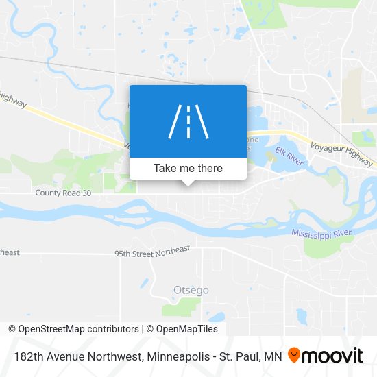 182th Avenue Northwest map